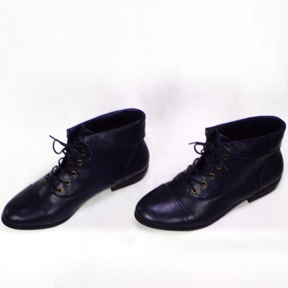 COMFORT VIEW 10M DARCY dark-blue low-heel ankle boots all synthetic materials - Picture 4 of 16